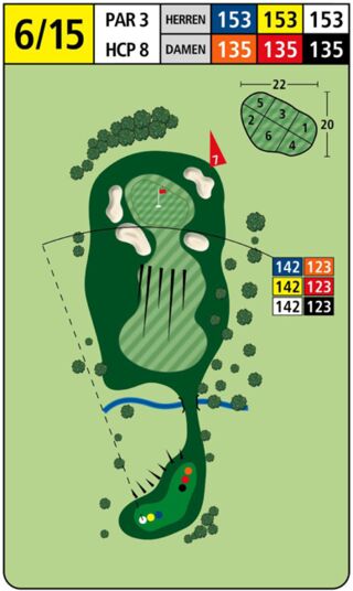 Karte Golfplatz: Liebensteinkurs - Gelb 6