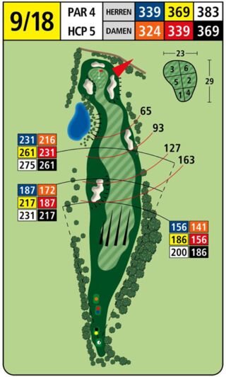 Karte Golfplatz: Liebensteinkurs - Gelb 9