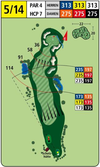 Karte Golfplatz: Liebensteinkurs - Gelb 5